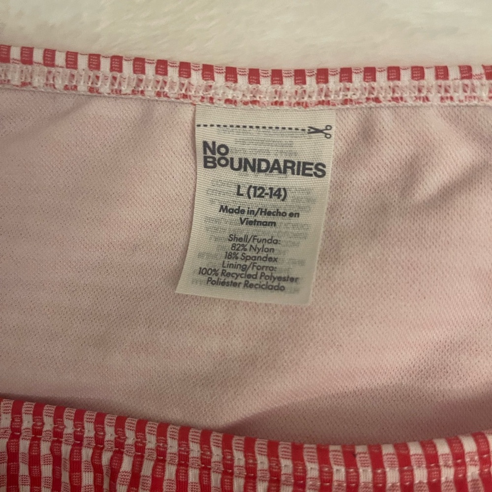 ❤️❤️No Boundaries Red and White Bikini Bottom - Picture 2 of 10